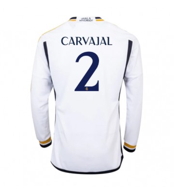 Real Madrid Daniel Carvajal #2 Replica Home Stadium Shirt 2023-24 Long Sleeve